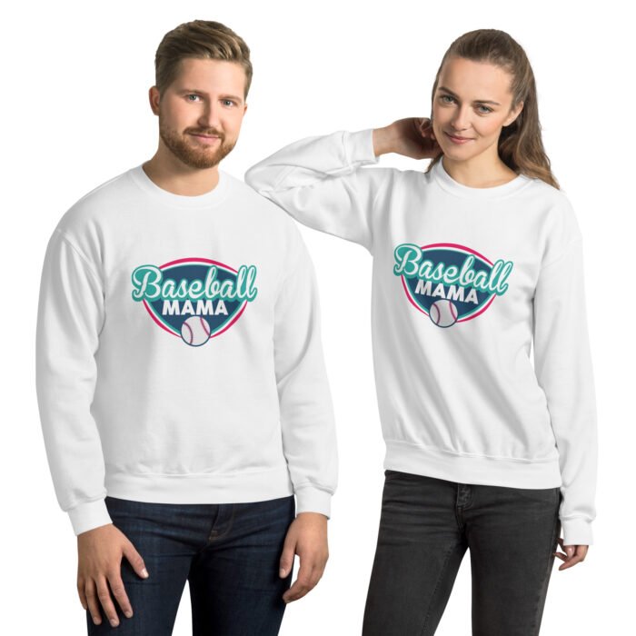 unisex crew neck sweatshirt white front 66014f698910f - Mama Clothing Store - For Great Mamas