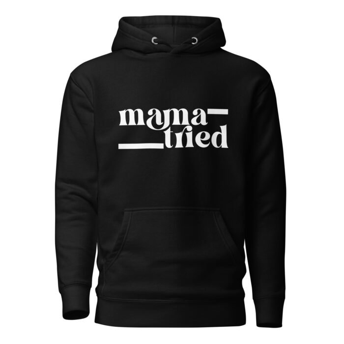 unisex premium hoodie black front 65f85ca80c40b - Mama Clothing Store - For Great Mamas