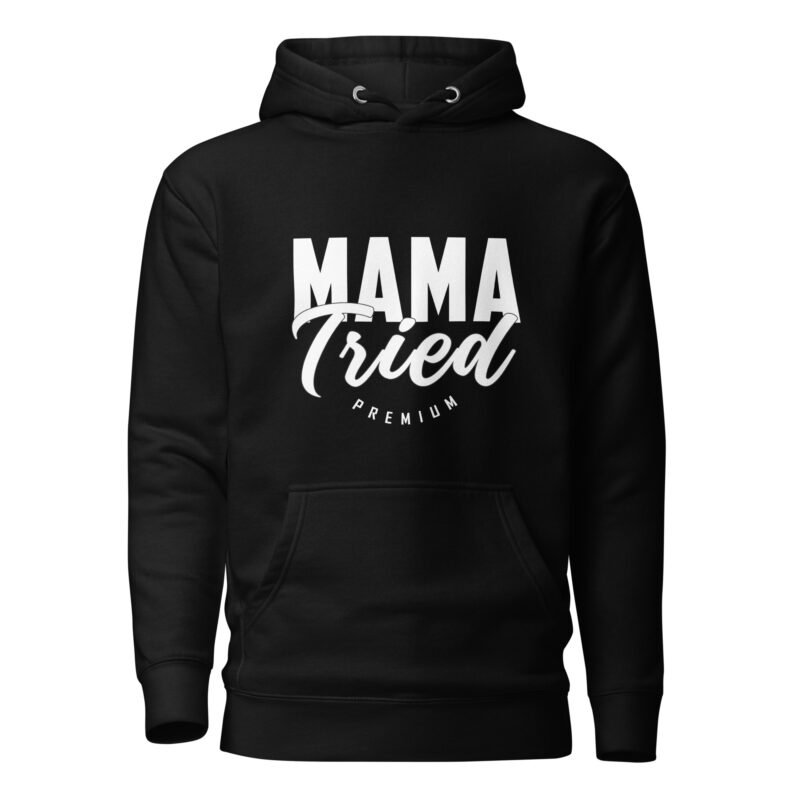 unisex premium hoodie black front 65f97536cd1c0 - Mama Clothing Store - For Great Mamas