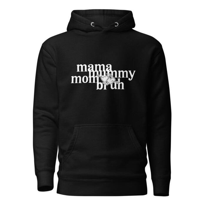 unisex premium hoodie black front 65fd4f601f0c9 - Mama Clothing Store - For Great Mamas