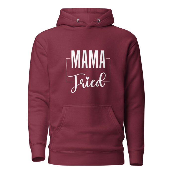 unisex premium hoodie maroon front 65f406d8869b4 - Mama Clothing Store - For Great Mamas