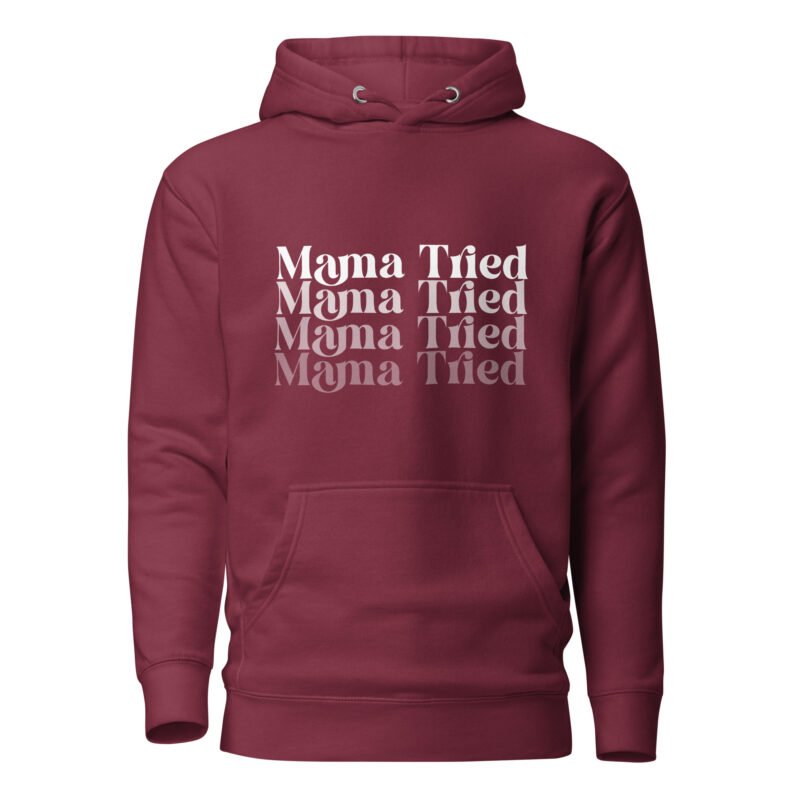 unisex premium hoodie maroon front 65f454f44b7c6 - Mama Clothing Store - For Great Mamas