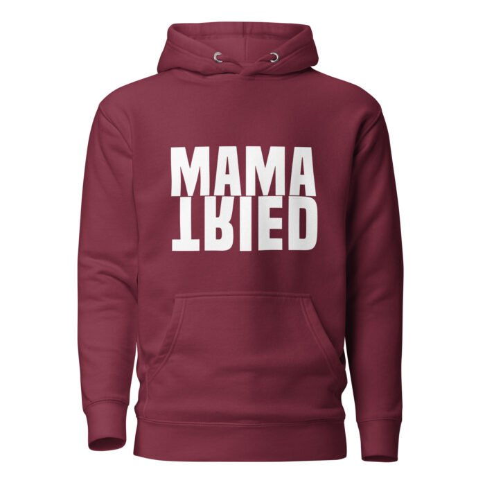 unisex premium hoodie maroon front 65f96496a9700 - Mama Clothing Store - For Great Mamas