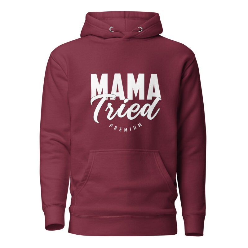 unisex premium hoodie maroon front 65f97536cb0c5 - Mama Clothing Store - For Great Mamas