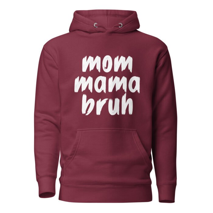 unisex premium hoodie maroon front 65fc52ba75366 - Mama Clothing Store - For Great Mamas
