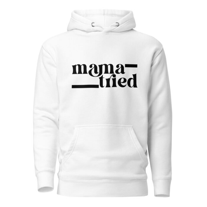 unisex premium hoodie white front 65f8583083ba8 - Mama Clothing Store - For Great Mamas