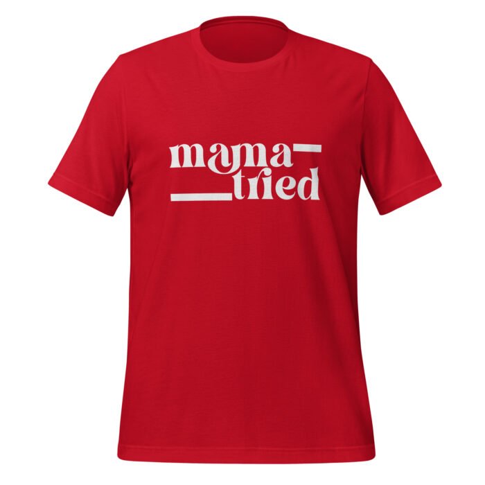 unisex staple t shirt red front 65f8500822529 - Mama Clothing Store - For Great Mamas