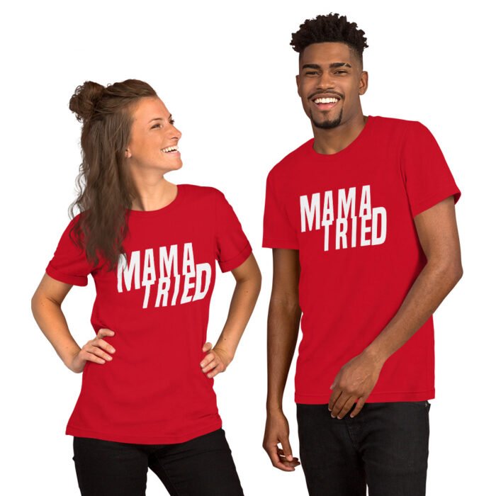 unisex staple t shirt red front 65f9522c92734 - Mama Clothing Store - For Great Mamas