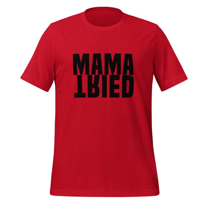 unisex staple t shirt red front 65f9612990908 - Mama Clothing Store - For Great Mamas