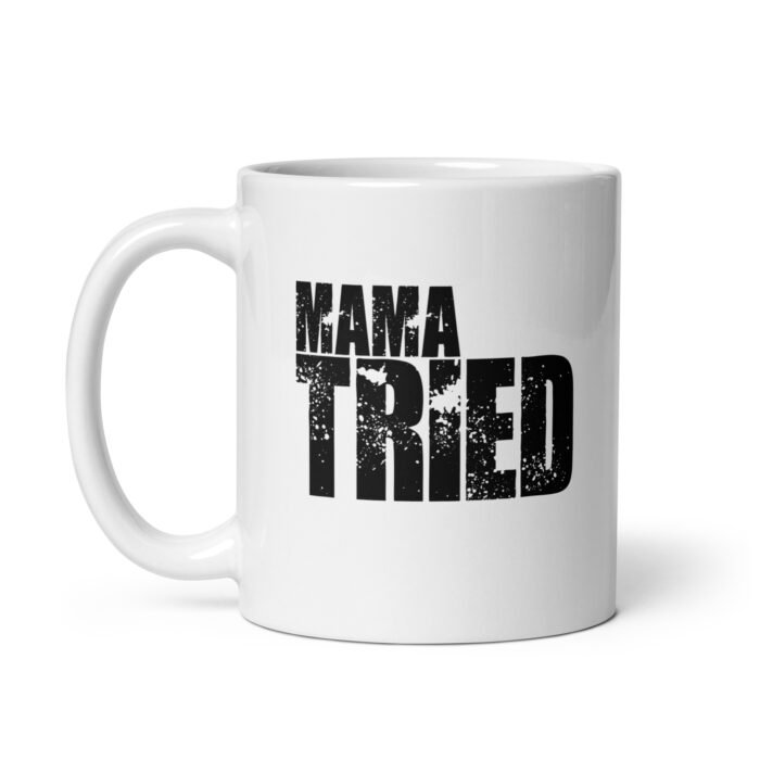 white glossy mug white 11 oz handle on left 65f42b2174b08 - Mama Clothing Store - For Great Mamas