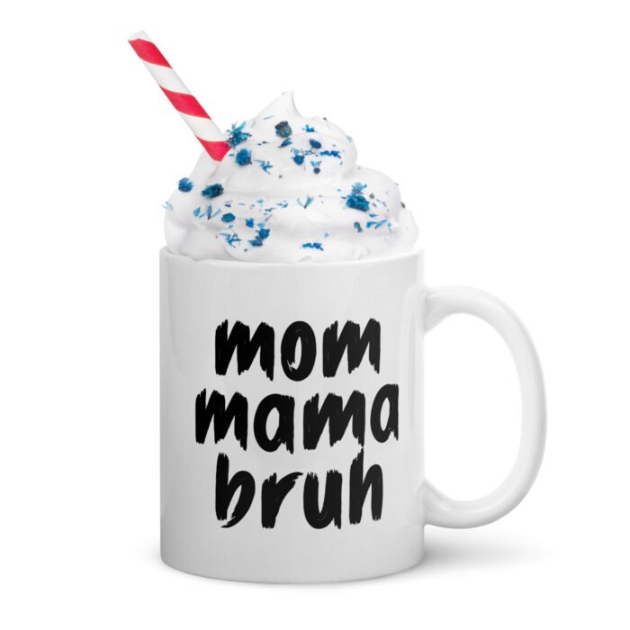white glossy mug white 11 oz handle on right 65fc5353bbfde - Mama Clothing Store - For Great Mamas