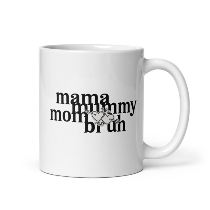 white glossy mug white 11 oz handle on right 65fd5161d76a0 - Mama Clothing Store - For Great Mamas