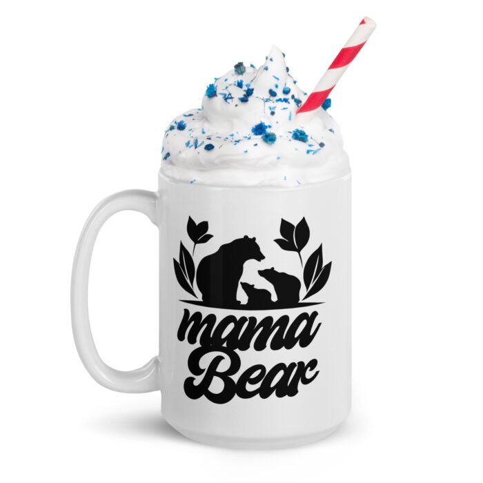 white glossy mug white 15 oz handle on left 65fbf83145c37 - Mama Clothing Store - For Great Mamas