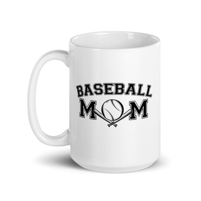 white glossy mug white 15 oz handle on left 6601678d569a7 - Mama Clothing Store - For Great Mamas