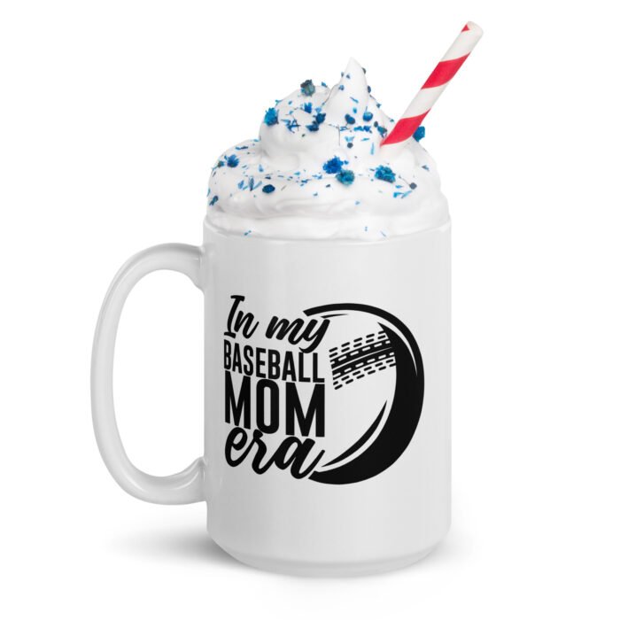 white glossy mug white 15 oz handle on left 6602b3424c628 - Mama Clothing Store - For Great Mamas