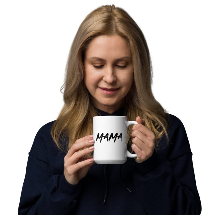 white glossy mug white 15 oz handle on right 65ee75c53801e - Mama Clothing Store - For Great Mamas