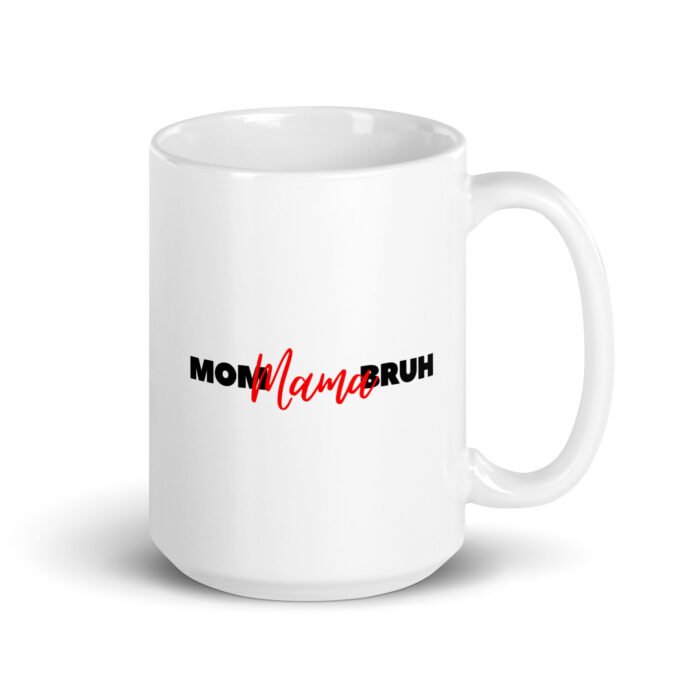 white glossy mug white 15 oz handle on right 65fd7d34dfa88 - Mama Clothing Store - For Great Mamas