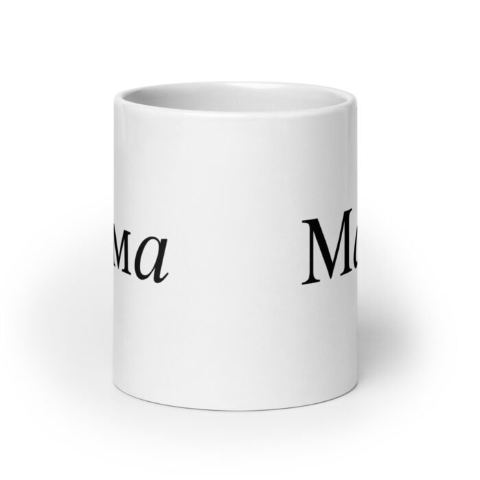 white glossy mug white 20 oz front view 65e9086677bf1 - Mama Clothing Store - For Great Mamas