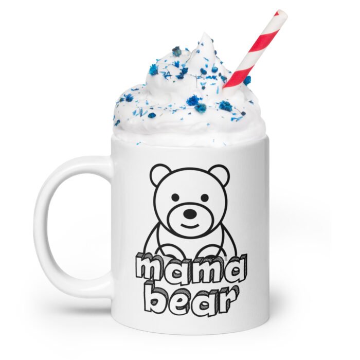 white glossy mug white 20 oz handle on left 65fae0e0c7cf5 - Mama Clothing Store - For Great Mamas
