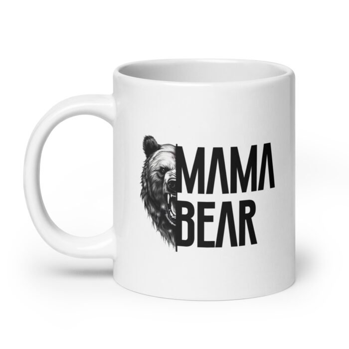white glossy mug white 20 oz handle on left 65faf1426b14b - Mama Clothing Store - For Great Mamas