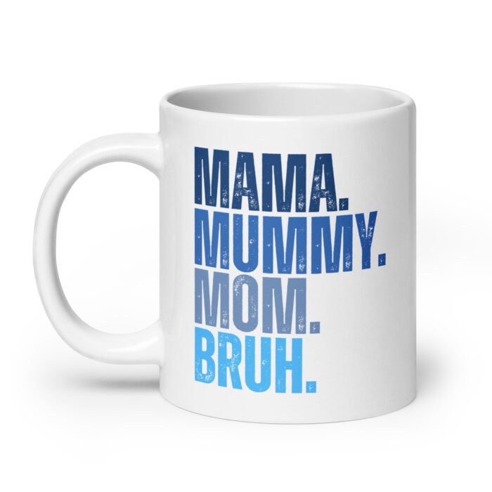 white glossy mug white 20 oz handle on left 65fda38f8b635 - Mama Clothing Store - For Great Mamas