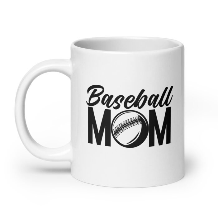 white glossy mug white 20 oz handle on left 660194fe91279 - Mama Clothing Store - For Great Mamas