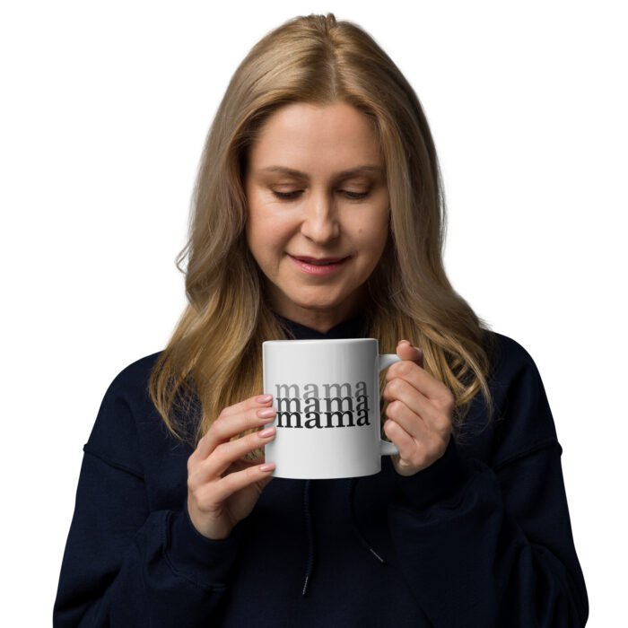 white glossy mug white 20 oz handle on right 65ea548f479d9 - Mama Clothing Store - For Great Mamas