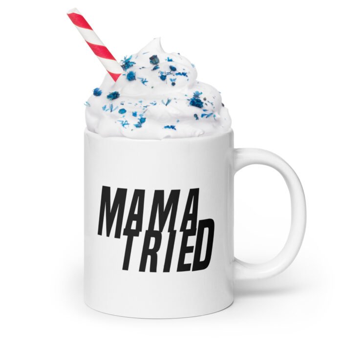 white glossy mug white 20 oz handle on right 65f957be4094a - Mama Clothing Store - For Great Mamas