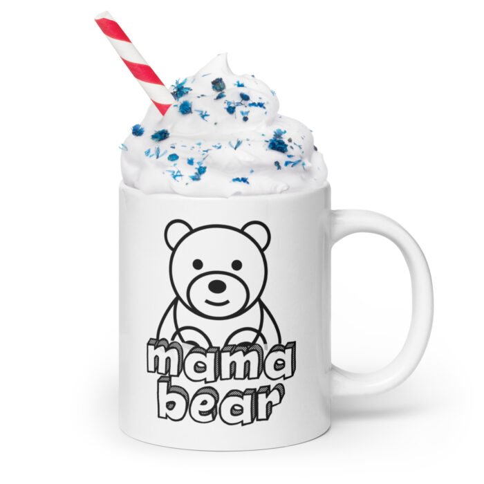 white glossy mug white 20 oz handle on right 65fae0e0c7d8c - Mama Clothing Store - For Great Mamas