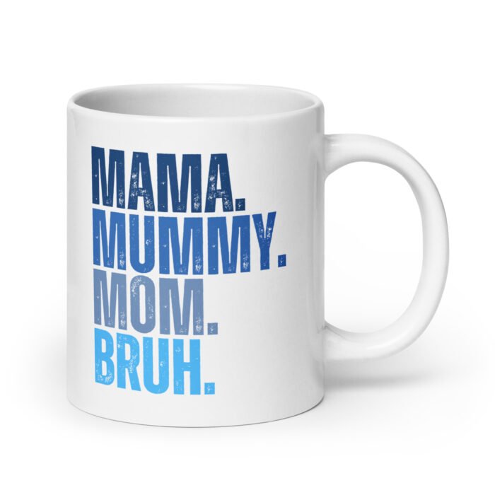 white glossy mug white 20 oz handle on right 65fda38f8b59f - Mama Clothing Store - For Great Mamas