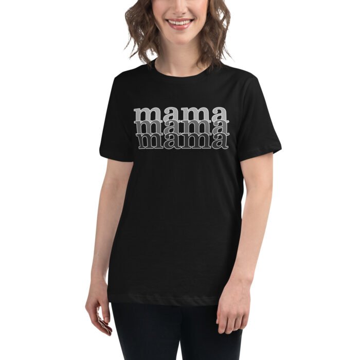 womens relaxed t shirt black front 65ea561bc7978 - Mama Clothing Store - For Great Mamas