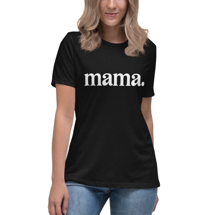 womens relaxed t shirt black front 65eb82a2dd7ec - Mama Clothing Store - For Great Mamas