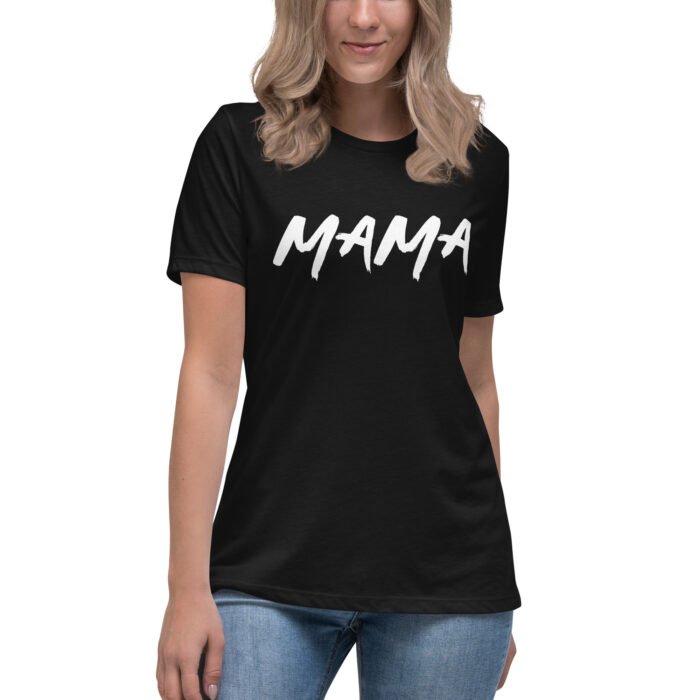 womens relaxed t shirt black front 65ee6831503b7 - Mama Clothing Store - For Great Mamas