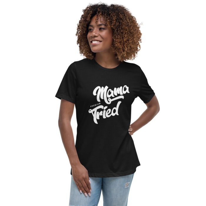 womens relaxed t shirt black front 65f1ab56675bc - Mama Clothing Store - For Great Mamas