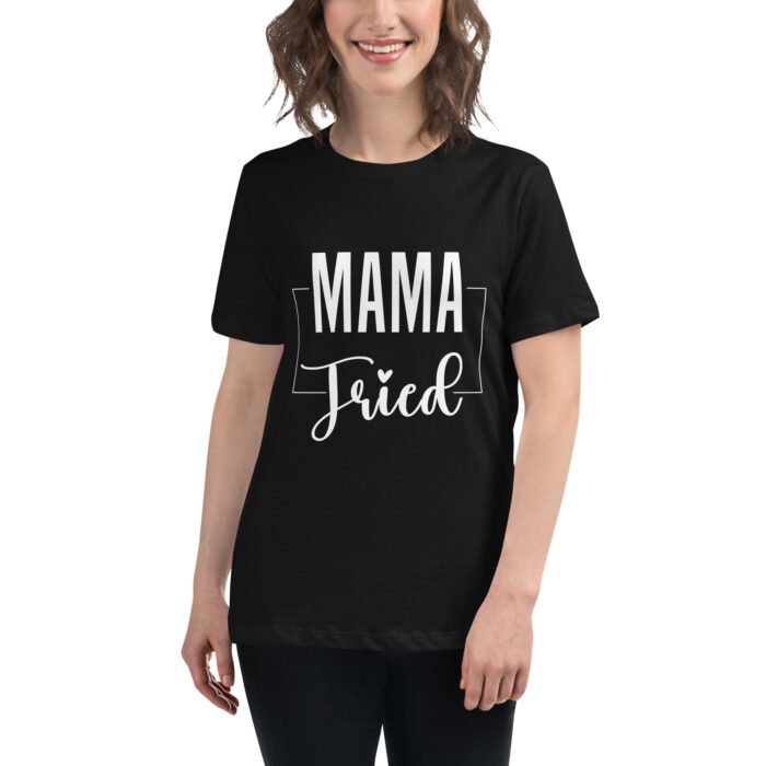 womens relaxed t shirt black front 65f333c8e83f6 - Mama Clothing Store - For Great Mamas