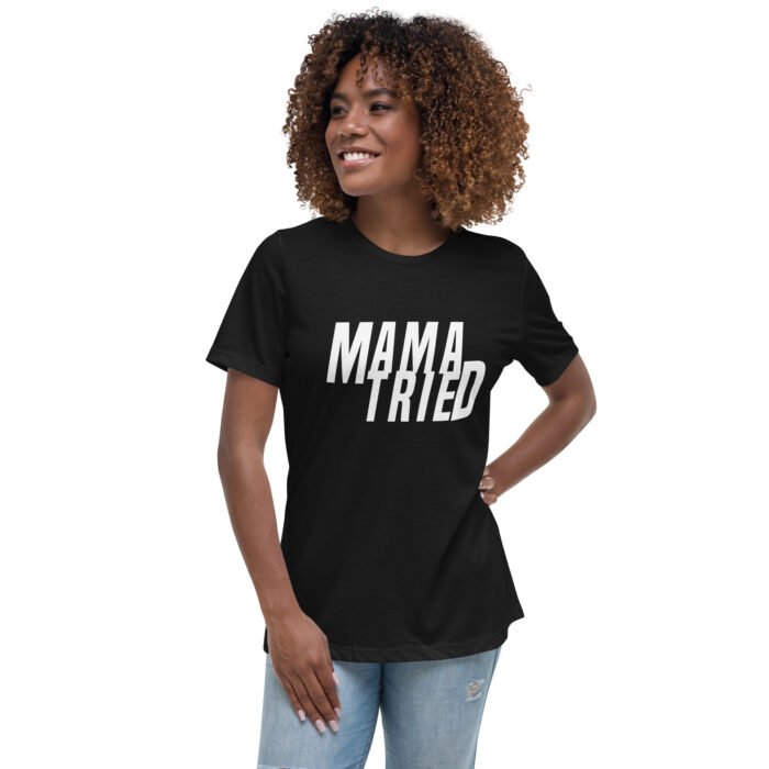 womens relaxed t shirt black front 65f951a753bb9 - Mama Clothing Store - For Great Mamas