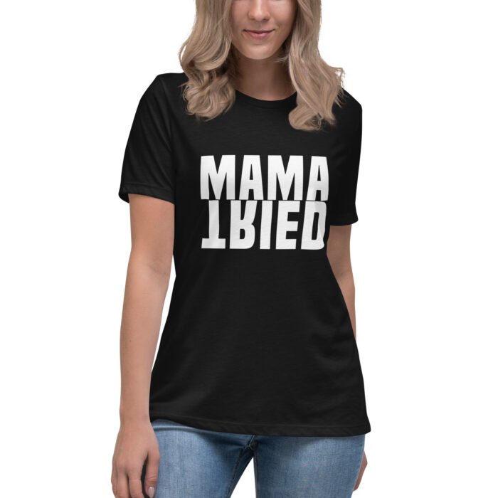 womens relaxed t shirt black front 65f960713d405 - Mama Clothing Store - For Great Mamas
