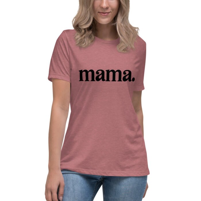 womens relaxed t shirt heather mauve front 65eb851a35045 - Mama Clothing Store - For Great Mamas