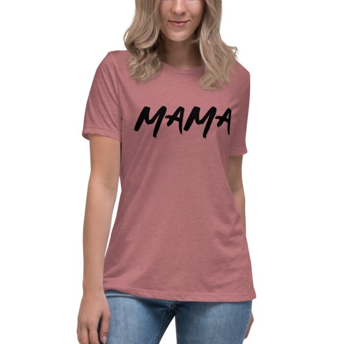 womens relaxed t shirt heather mauve front 65ee6892e78df - Mama Clothing Store - For Great Mamas
