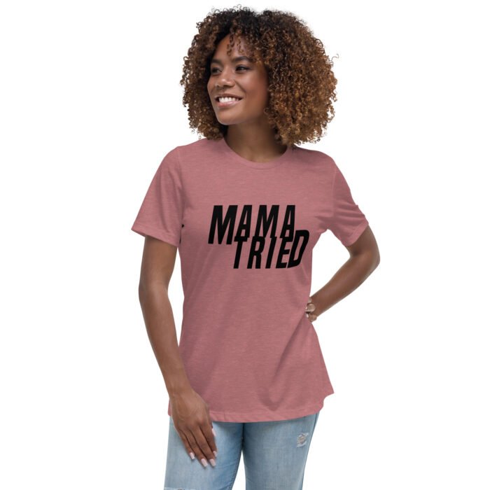 womens relaxed t shirt heather mauve front 65f950e7c46ff - Mama Clothing Store - For Great Mamas