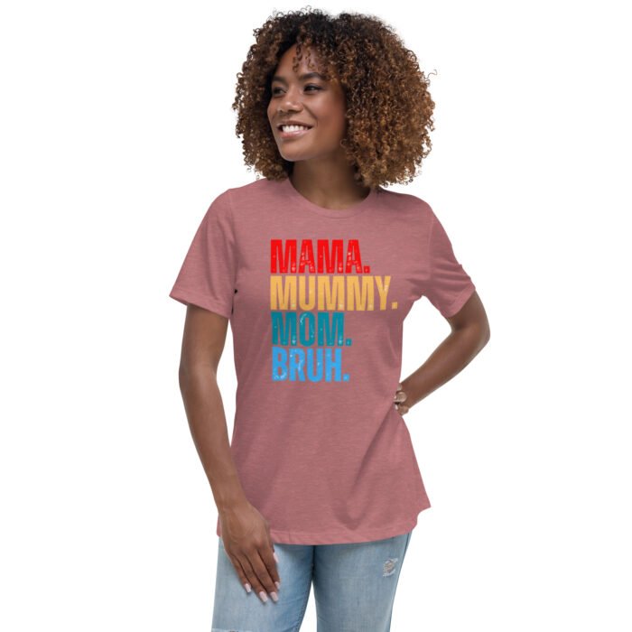 womens relaxed t shirt heather mauve front 65fd956823047 - Mama Clothing Store - For Great Mamas