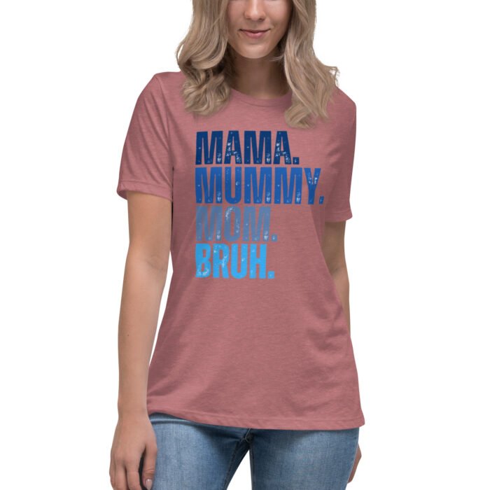 womens relaxed t shirt heather mauve front 65fd9e4cd111e - Mama Clothing Store - For Great Mamas