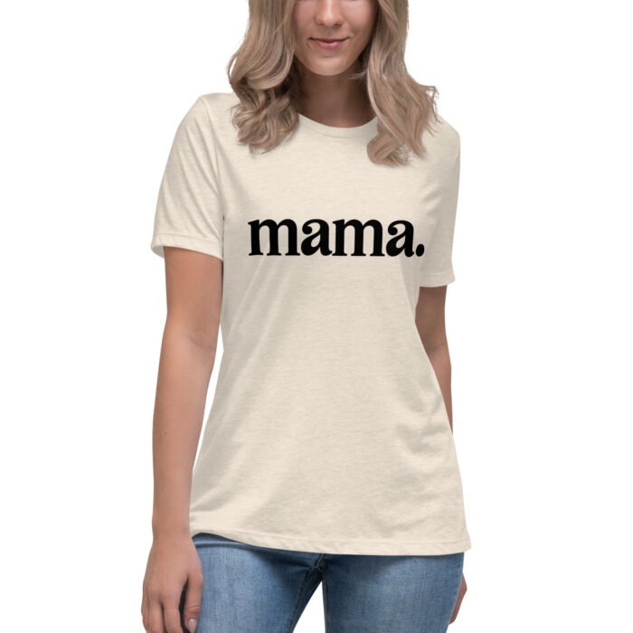womens relaxed t shirt heather prism natural front 65eb851a38f80 - Mama Clothing Store - For Great Mamas