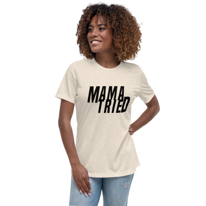 womens relaxed t shirt heather prism natural front 65f950e7c74c7 - Mama Clothing Store - For Great Mamas
