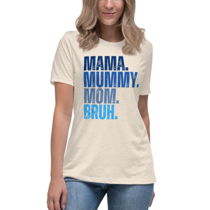 womens relaxed t shirt heather prism natural front 65fd9e4cd5eda - Mama Clothing Store - For Great Mamas