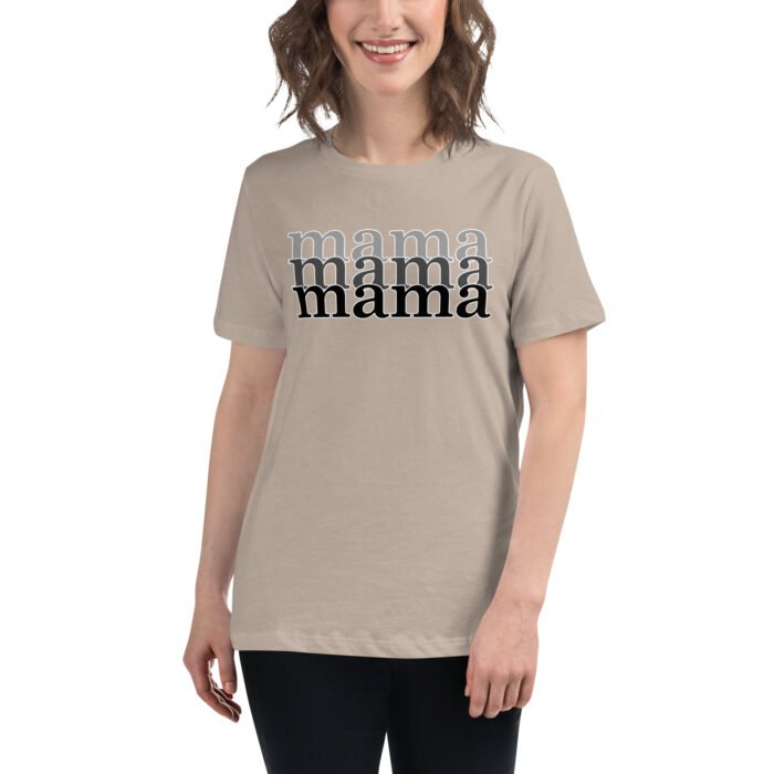 womens relaxed t shirt heather stone front 65ea4ae12ceaf - Mama Clothing Store - For Great Mamas