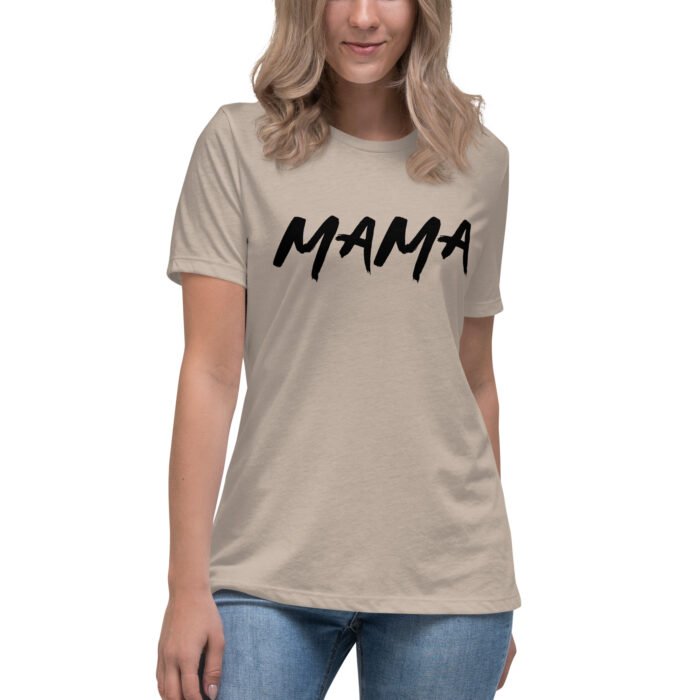 womens relaxed t shirt heather stone front 65ee6892e9daf - Mama Clothing Store - For Great Mamas