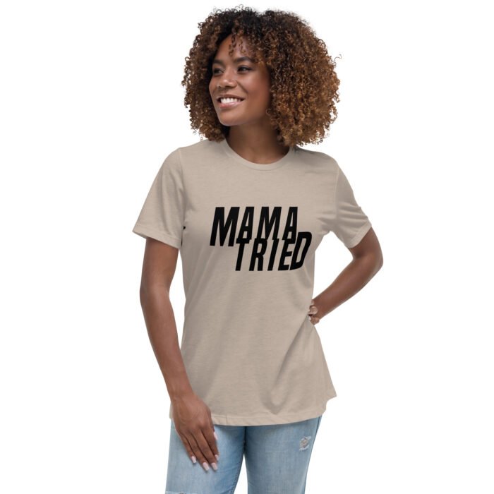 womens relaxed t shirt heather stone front 65f950e7bea87 - Mama Clothing Store - For Great Mamas