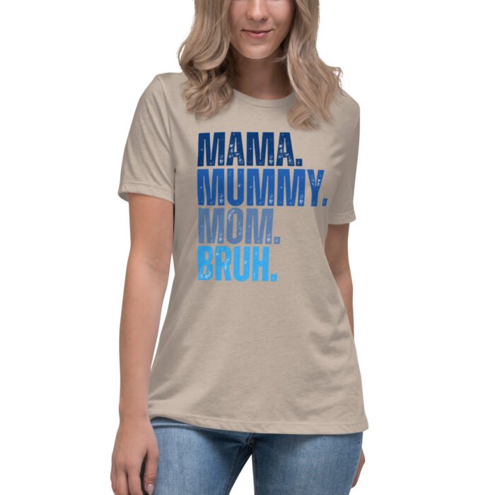 womens relaxed t shirt heather stone front 65fd9e4cd2e3b - Mama Clothing Store - For Great Mamas
