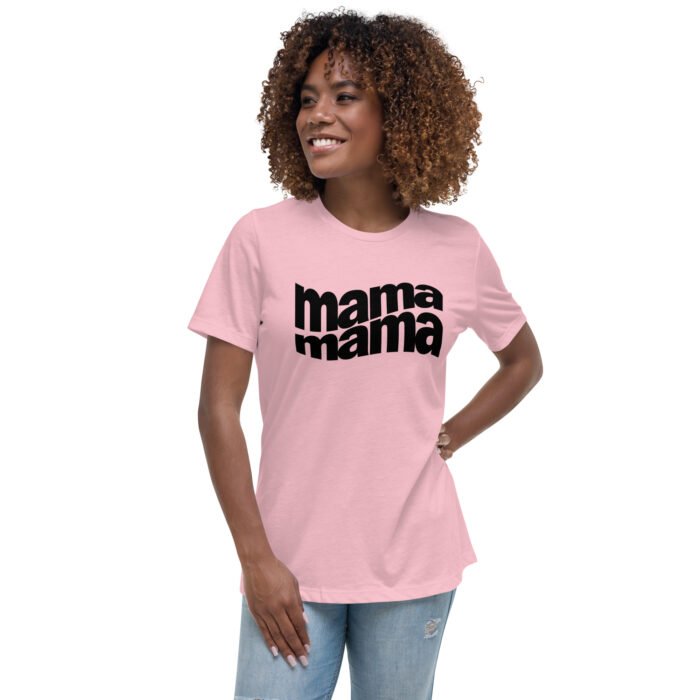 womens relaxed t shirt pink front 65ea5bf5e8abd - Mama Clothing Store - For Great Mamas